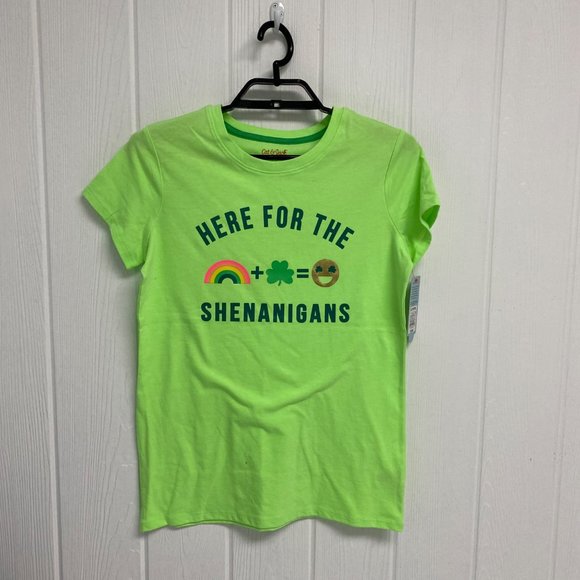 Cat & Jack girls t-shirt green size XL (14-16) - Picture 5 of 7